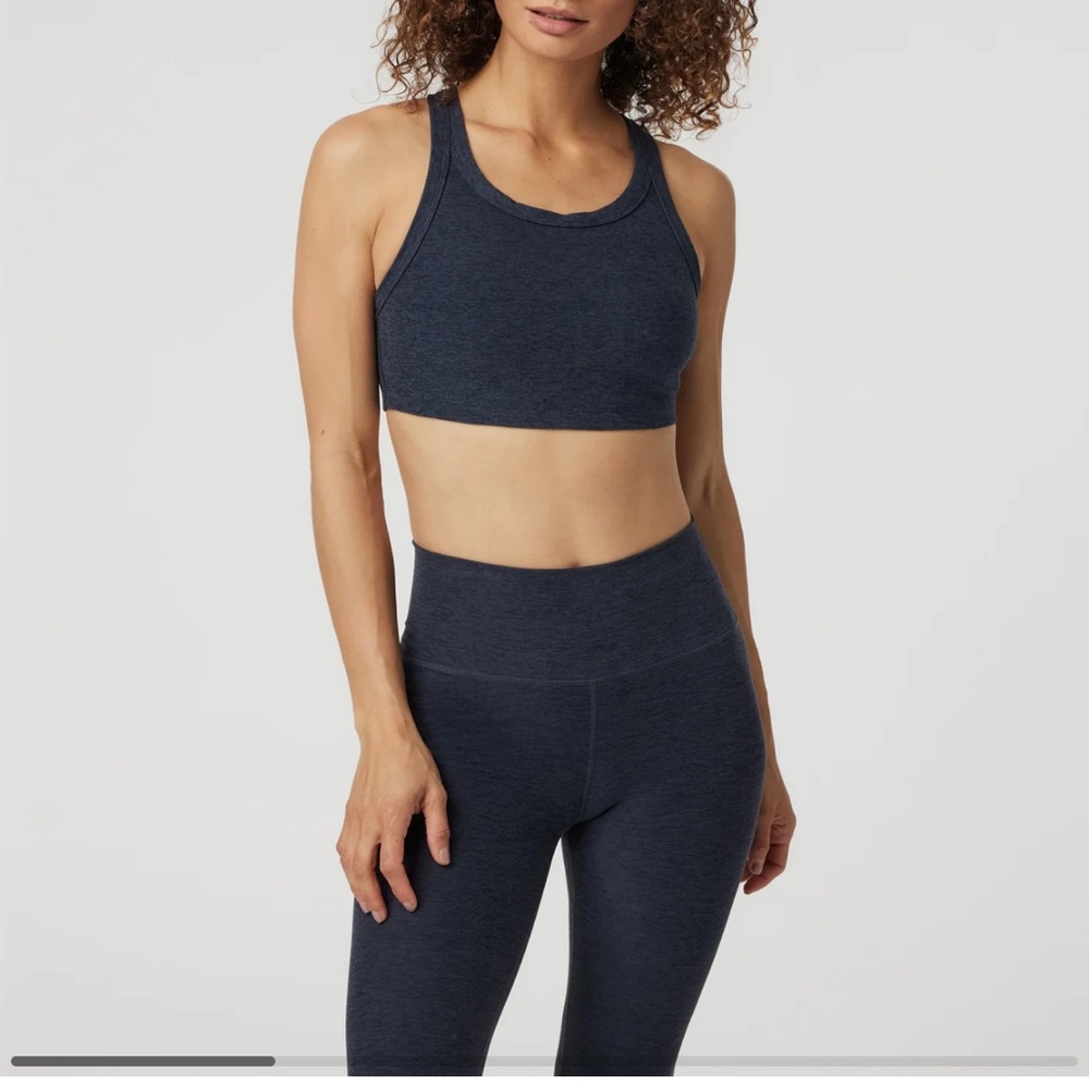 Women's Vuori Small Navy Elevation Racer Sports Bra